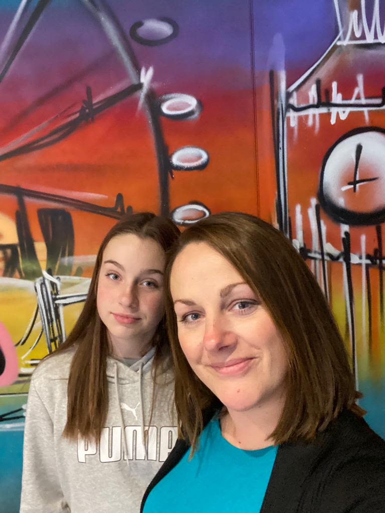 Claire Ross and daughter Sophie who has Type 1 diabetes